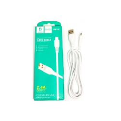 DENMEN FAST CHARGING CABLE D01V MICRO USB 2.4A WHITE DENMEN FAST CHARGING CABLE D01V MICRO USB 2.4A WHITE